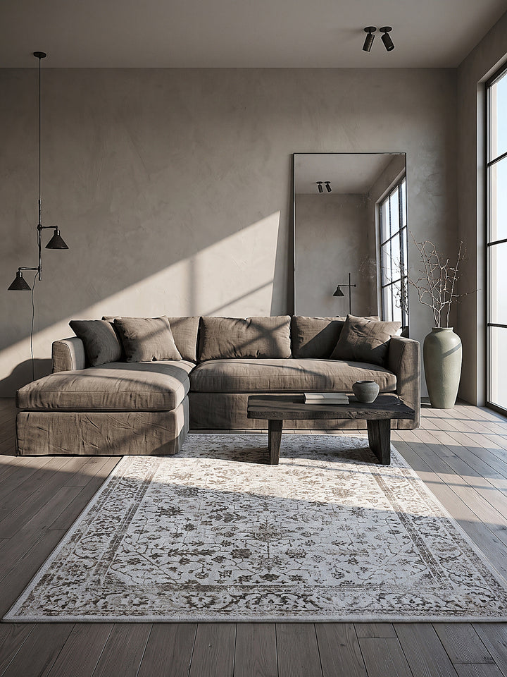 Teppich Creme als Wandteppich_