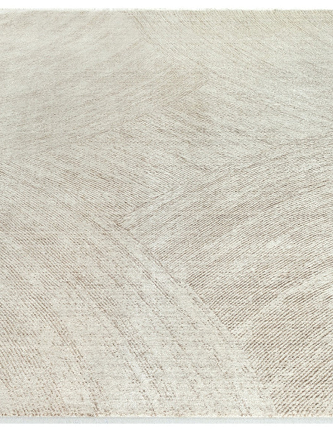 Kurzflorteppich Beige Geometrisch passend für Wohnraum und Flur aus Polyester SCRIVIA Serie_