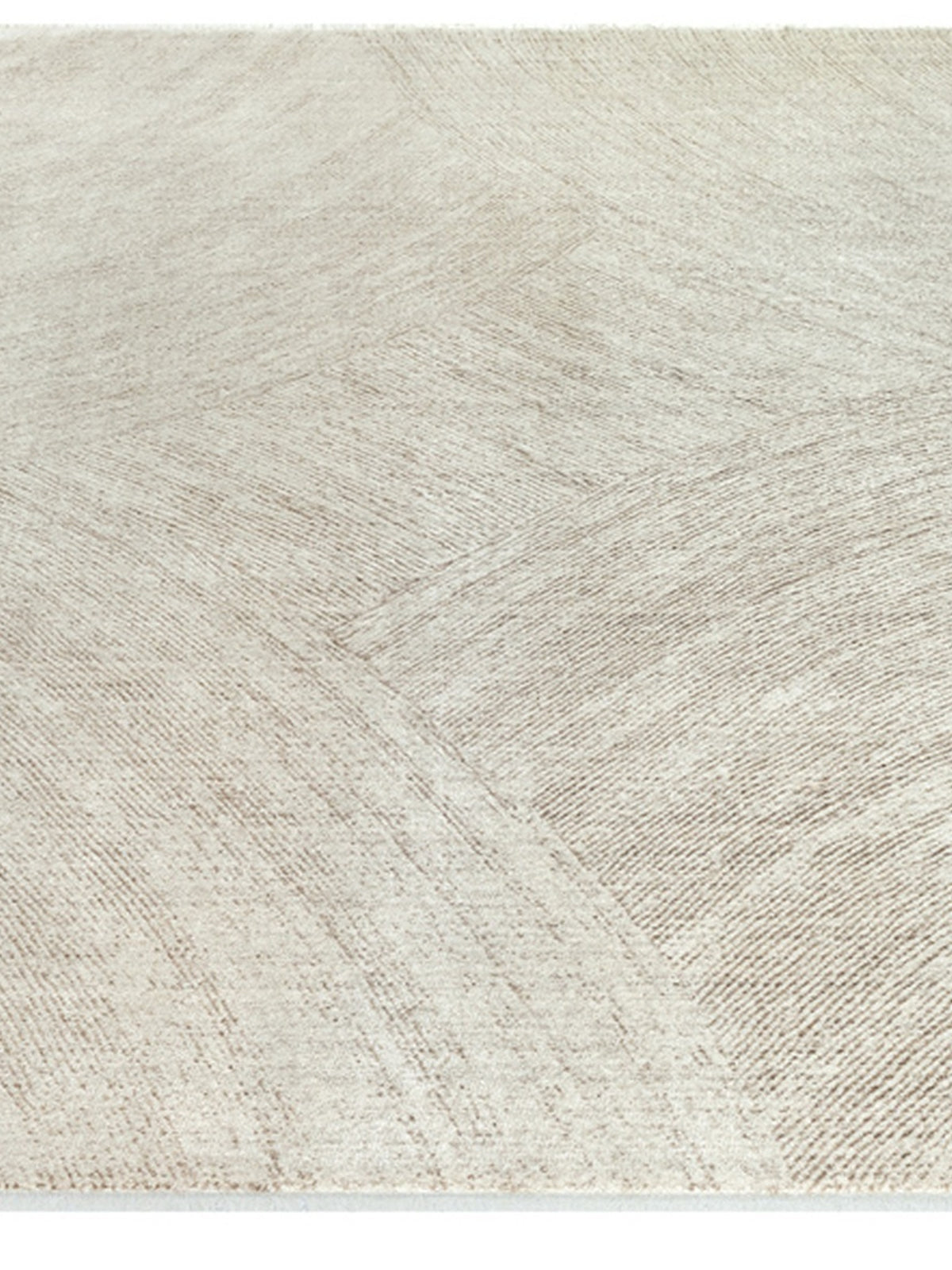 Kurzflorteppich Beige Geometrisch passend für Wohnraum und Flur aus Polyester SCRIVIA Serie
