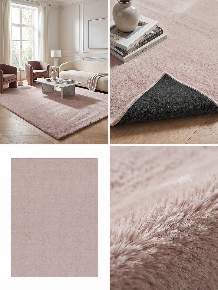 Teppich Rosa Farbdetail Muster_