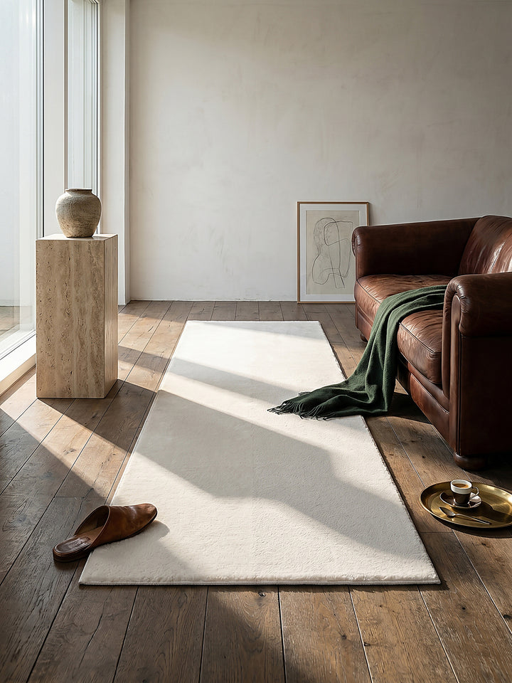 Teppich Creme Textur Nahaufnahme_