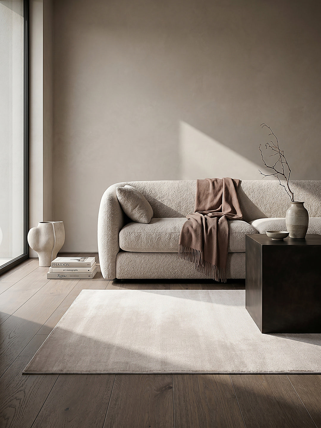 Teppich Beige Läufer Editorial Styling_