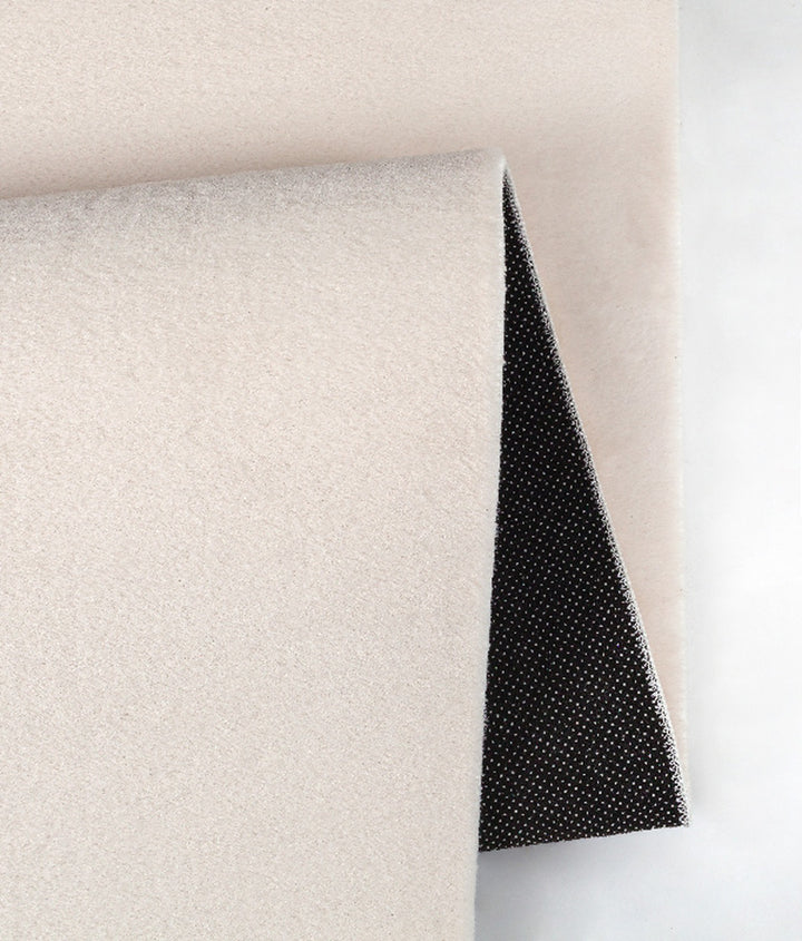 Kurzflorteppich Beige im reduzierten Wohnstil aus hochwertigem Polyester aus der DOUBS Kollektion_