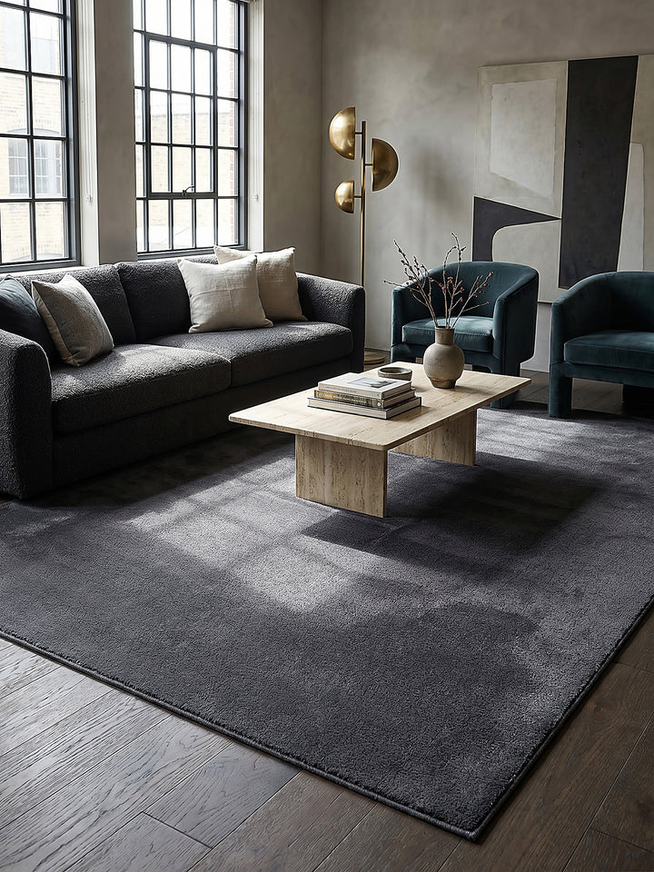 Teppich Anthrazit Farbdetail Muster_