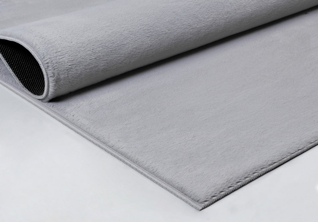 Teppich Grau Orientalisch rechteckig polyester Interieur Wohnaccessoire Vintage DOUBS Dekor_