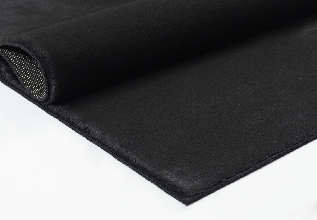 Teppich Schwarz Orientalisch rechteckig polyester Raumgestaltung Inneneinrichtung Vintage DOUBS 140x200_