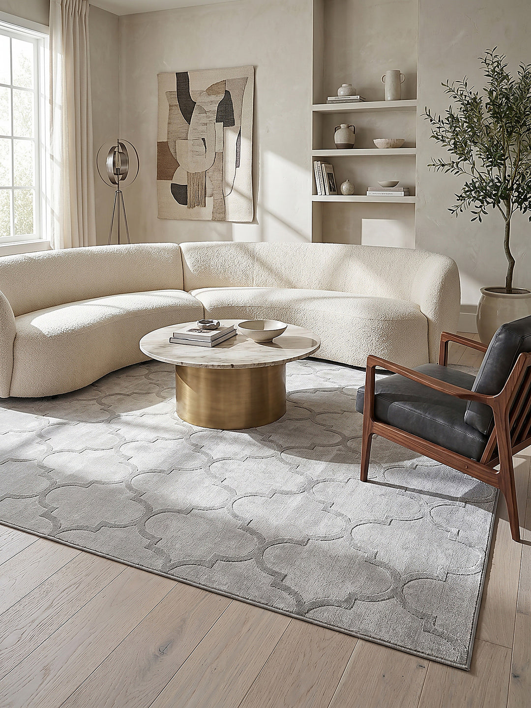 Teppich Grau Farbdetail Muster_