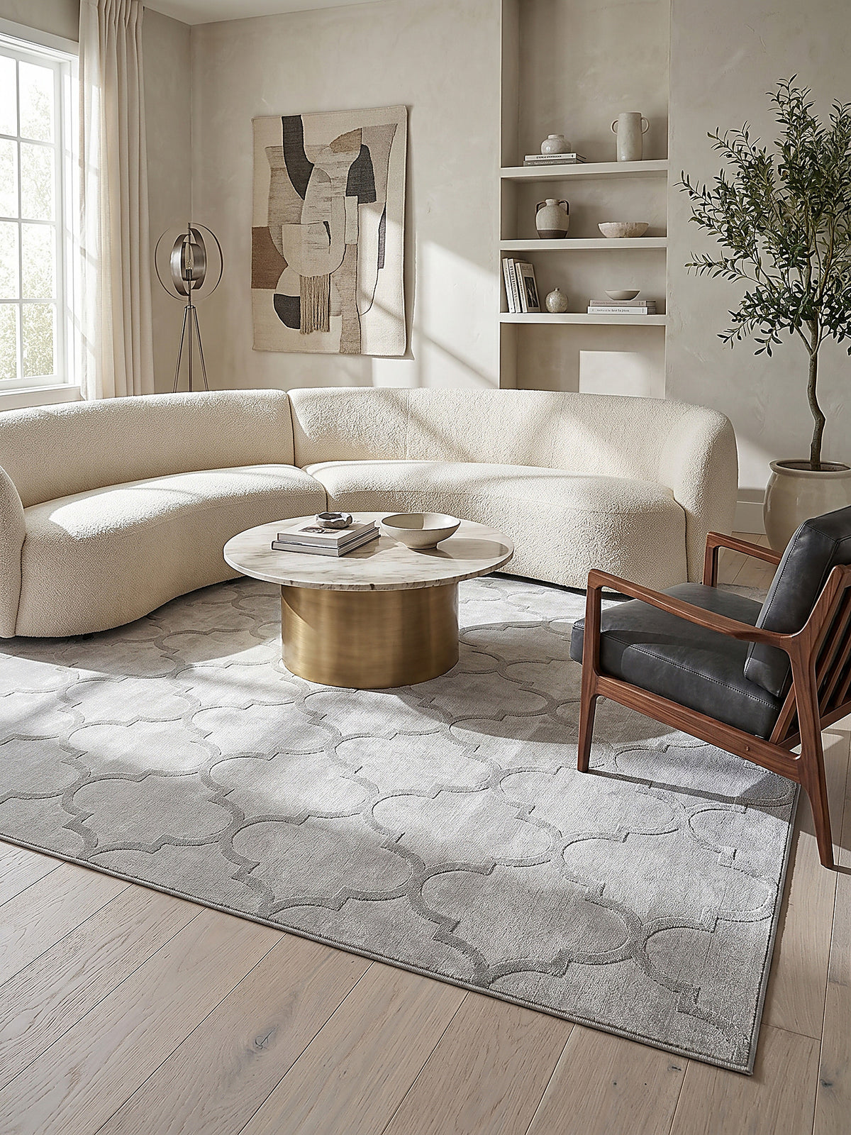 Teppich Grau Farbdetail Muster_