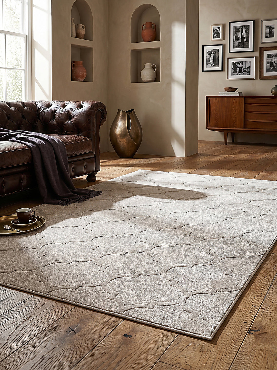 Teppich Beige Textur Nahaufnahme_