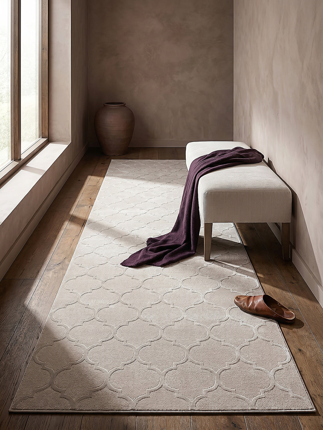 Teppich Beige Textur Nahaufnahme_