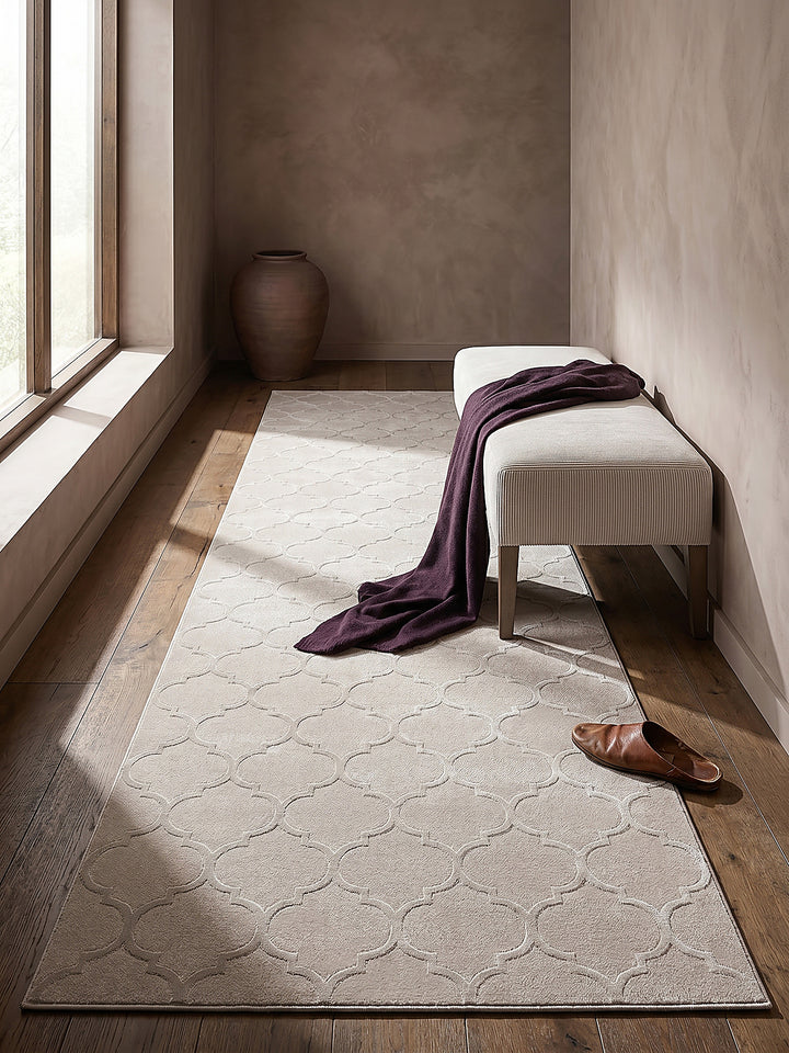 Teppich Beige Textur Nahaufnahme_