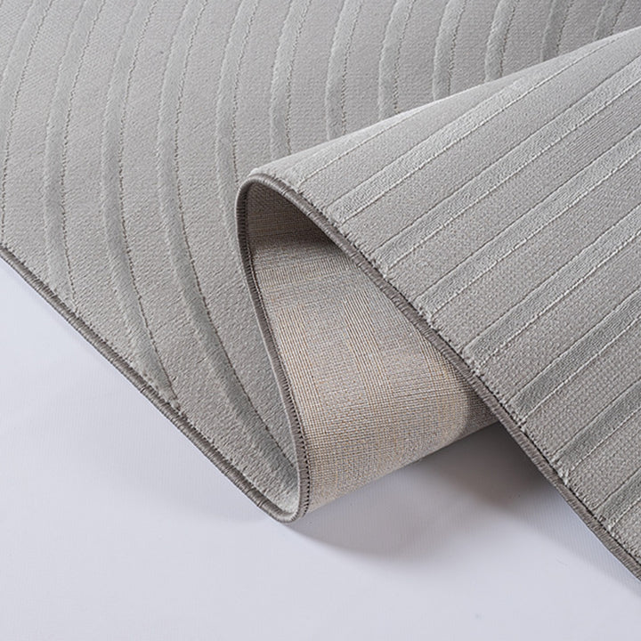 Kurzflorteppich Grau für puristische Einrichtung aus hochwertigem Polyester Kollektion ERESMA_