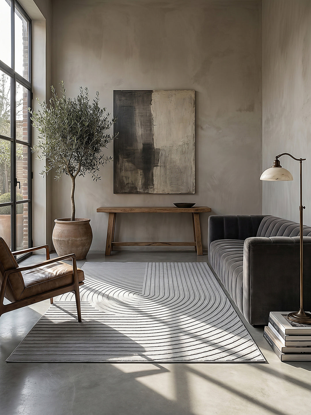 Teppich Grau Läufer Editorial Styling_
