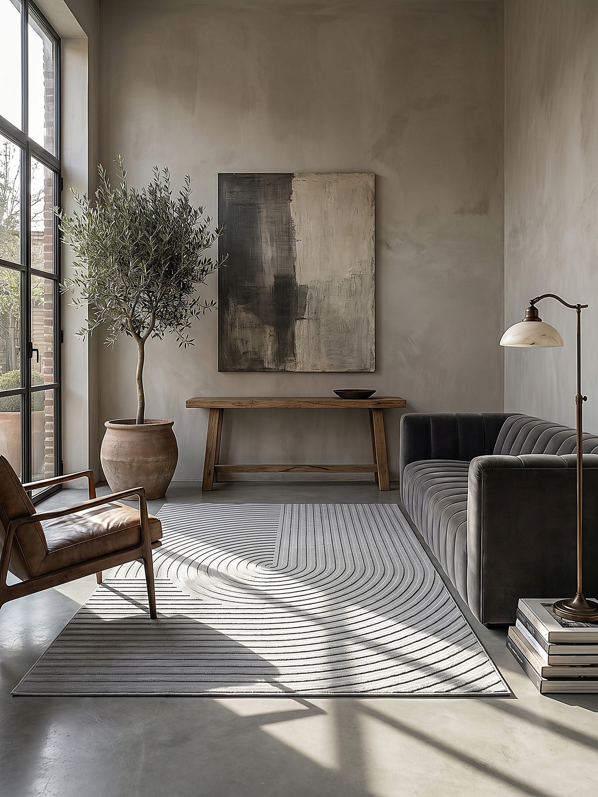 Teppich Grau Läufer Editorial Styling_