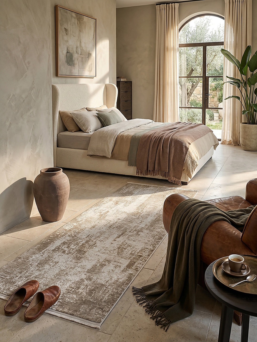 Teppich Beige Textur Nahaufnahme_