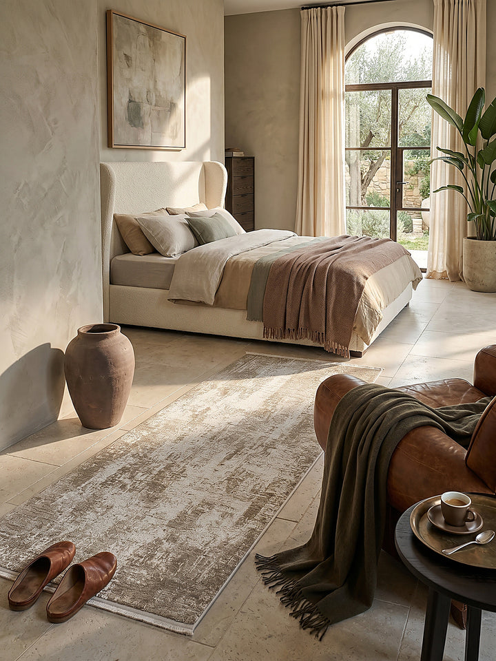 Teppich Beige Textur Nahaufnahme_