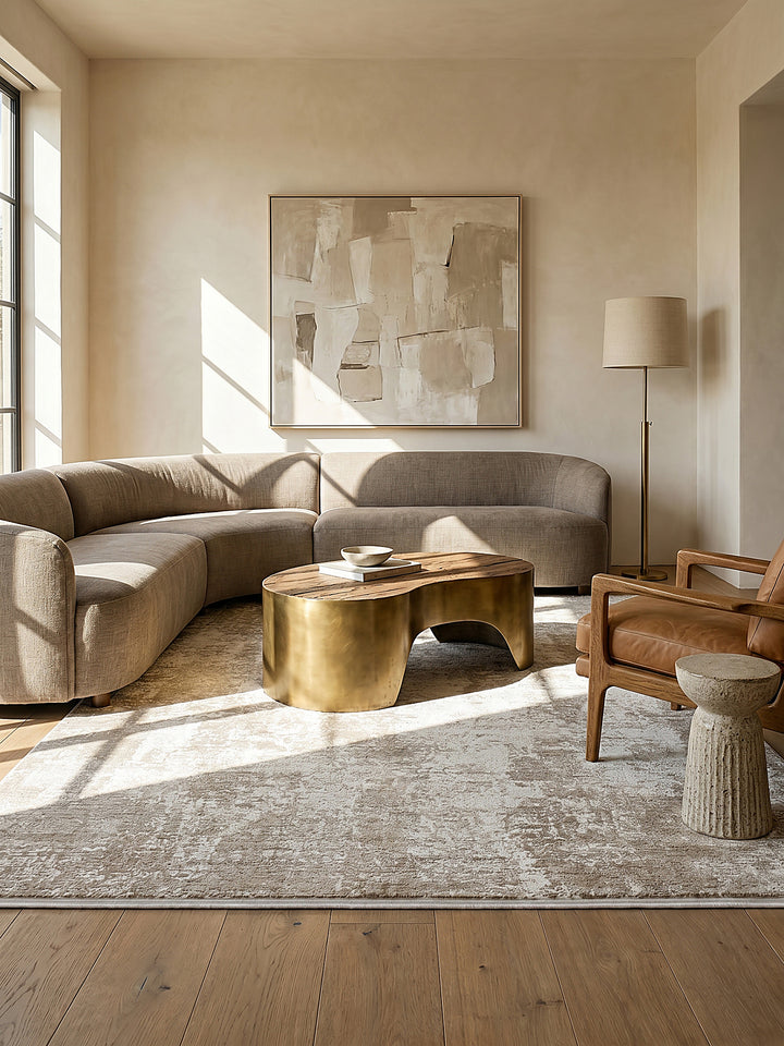 Teppich Beige Farbdetail Muster_