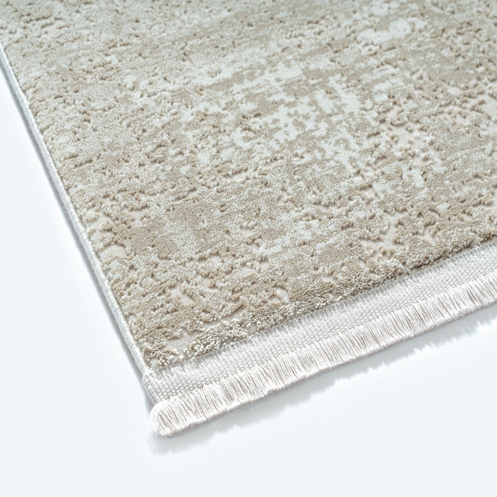 Beige Teppich Kurzflor vintage als minimalistische Wohnidee aus der VARA Kollektion_