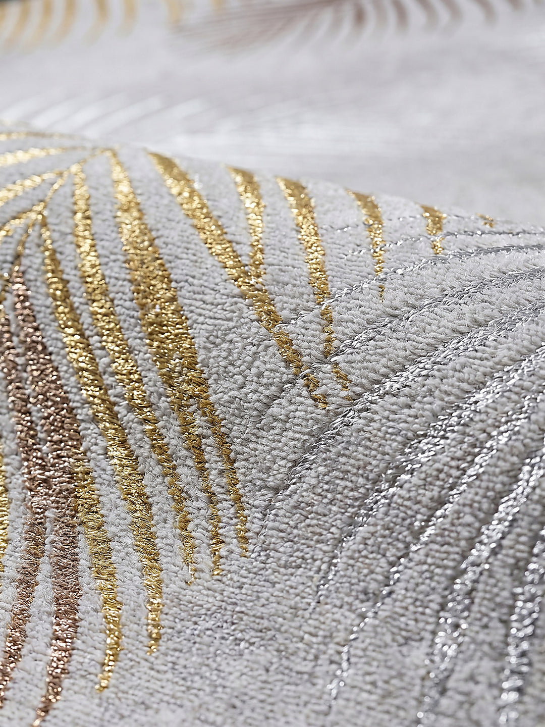 Teppich Grau Farbdetail Muster_