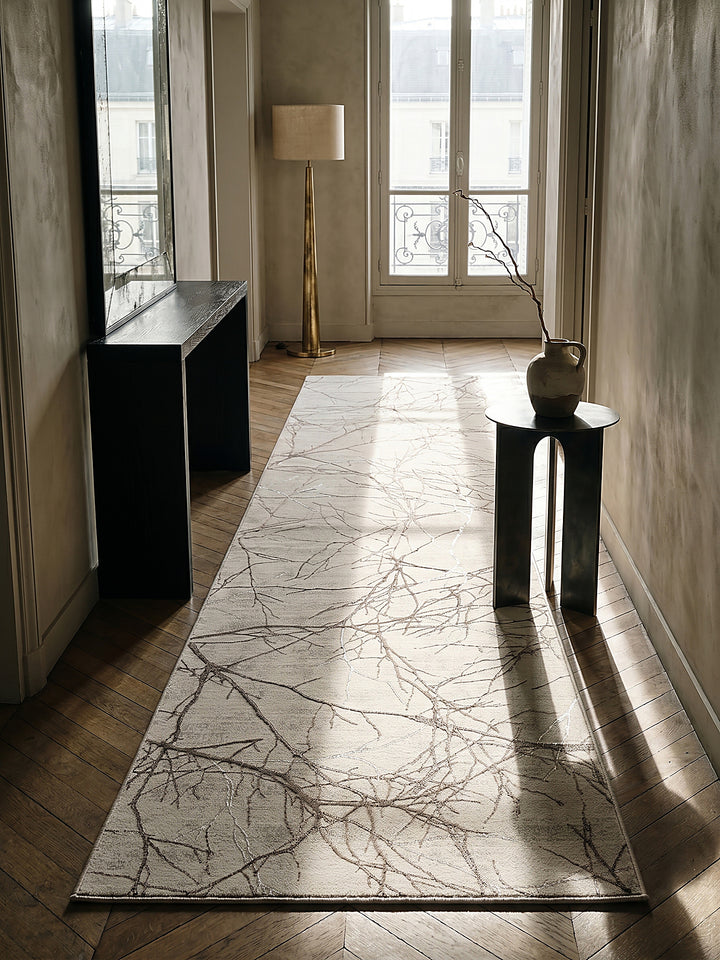 Teppich Creme Läufer im modernen Wohnzimmer_