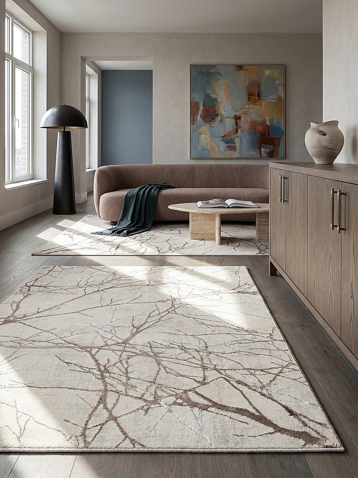 Teppich Creme Textur Nahaufnahme_