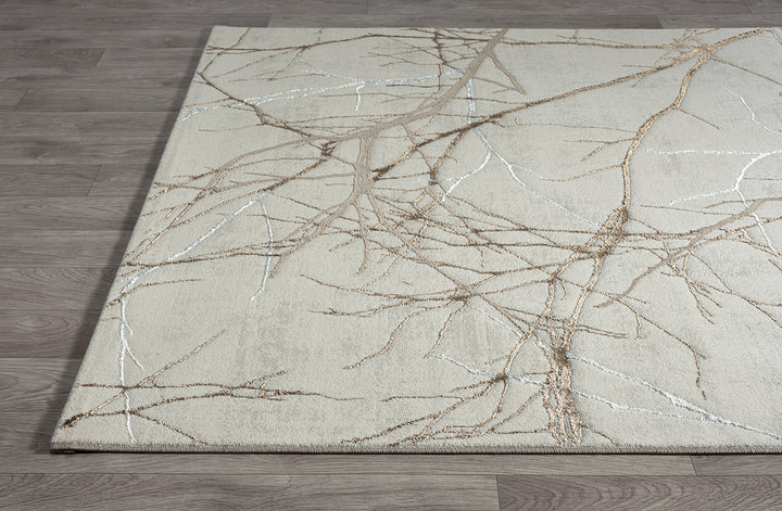 Kurzflor Teppich Creme für harmonische Raumgestaltung aus hochwertigem Polyester KAVALA Serie_