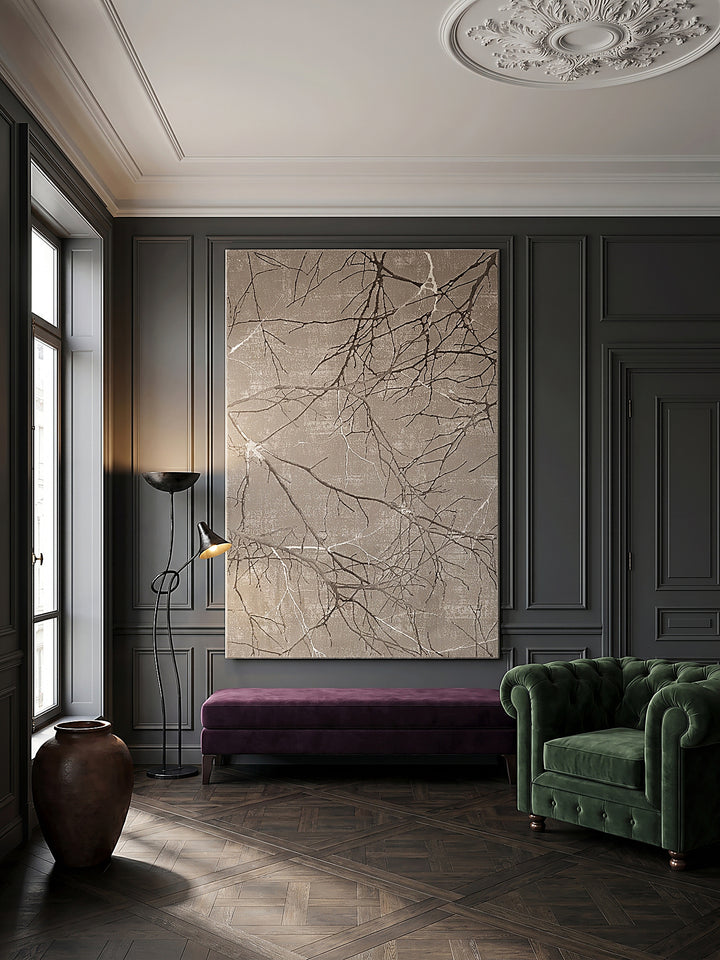 Teppich Beige als Wandteppich_