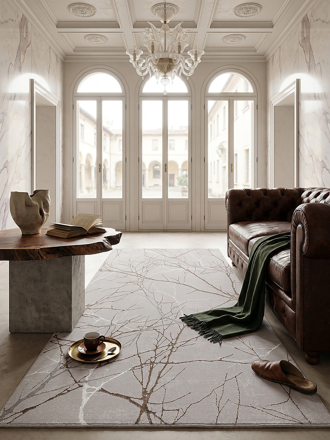 Teppich Grau Textur Nahaufnahme_