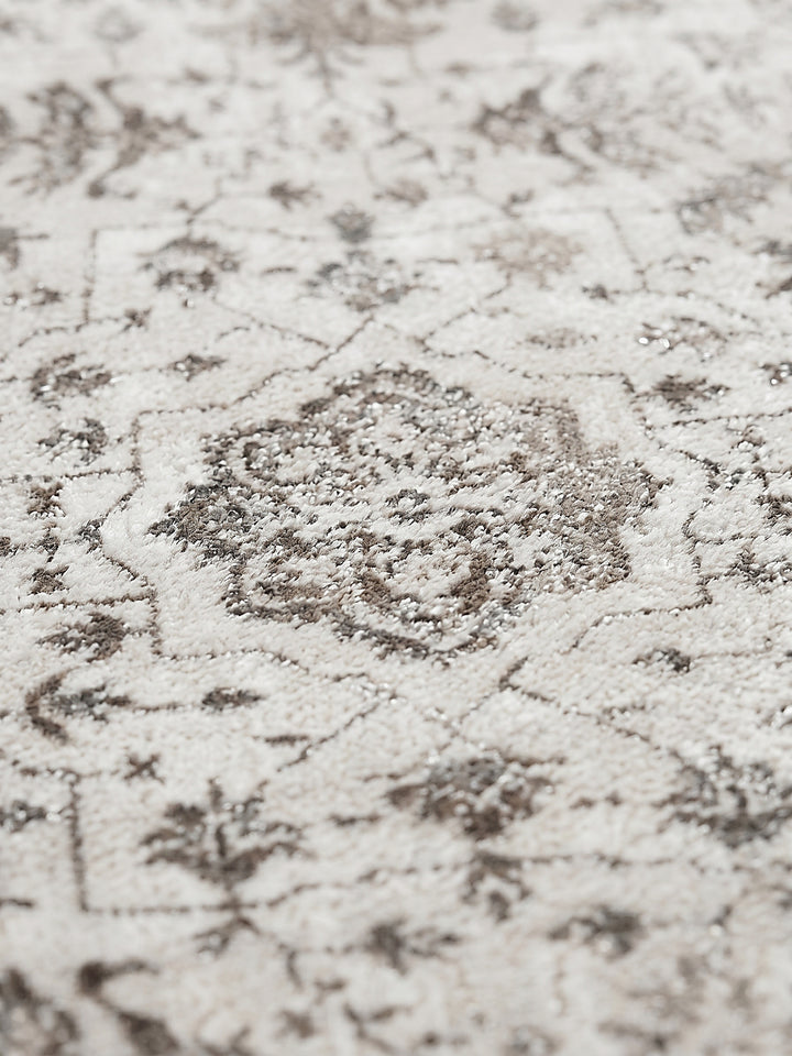 Teppich Creme Farbdetail Muster_