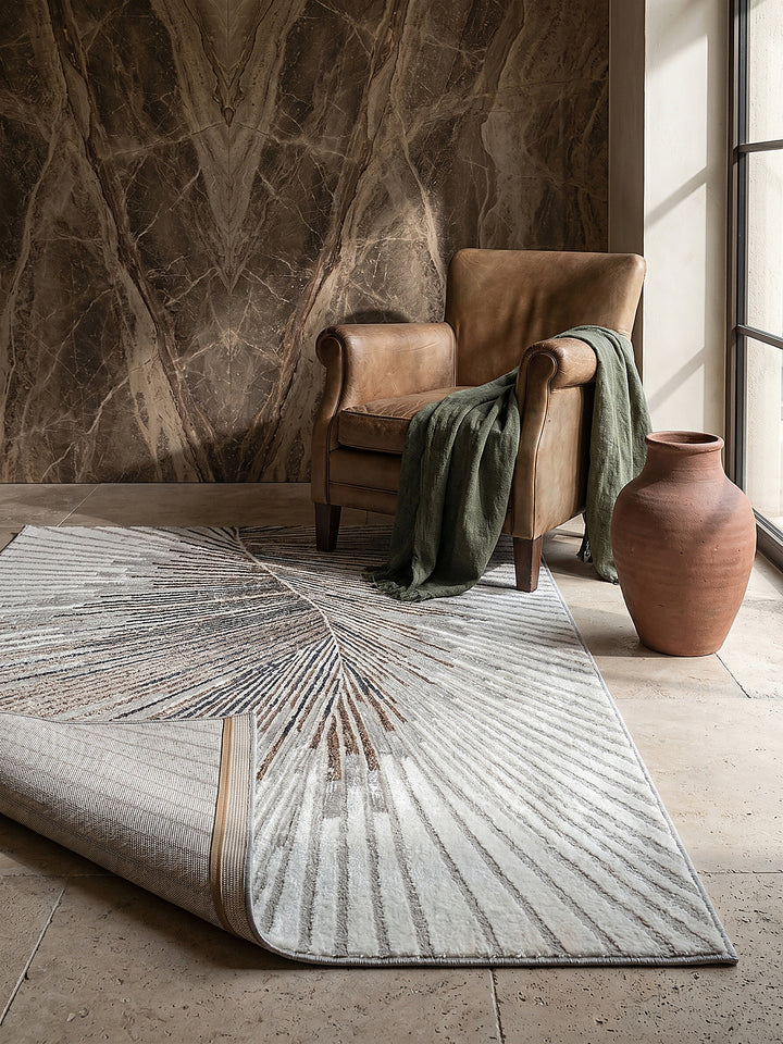 Teppich Grau rechteckig Editorial Styling_