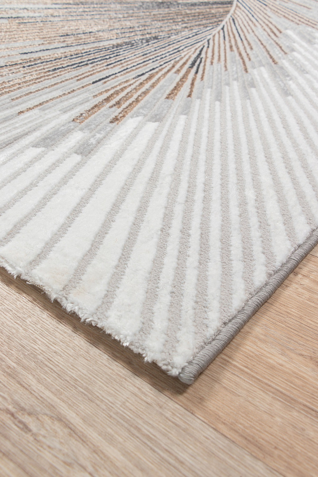 Kurzflor Teppich Grau Abstrakt aus hochwertigem Polyester passend für Wohnraum und Flur KAVALA Serie_
