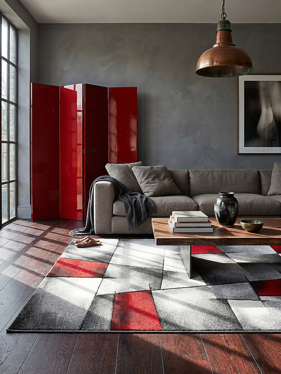 Teppich Rot Textur Nahaufnahme_