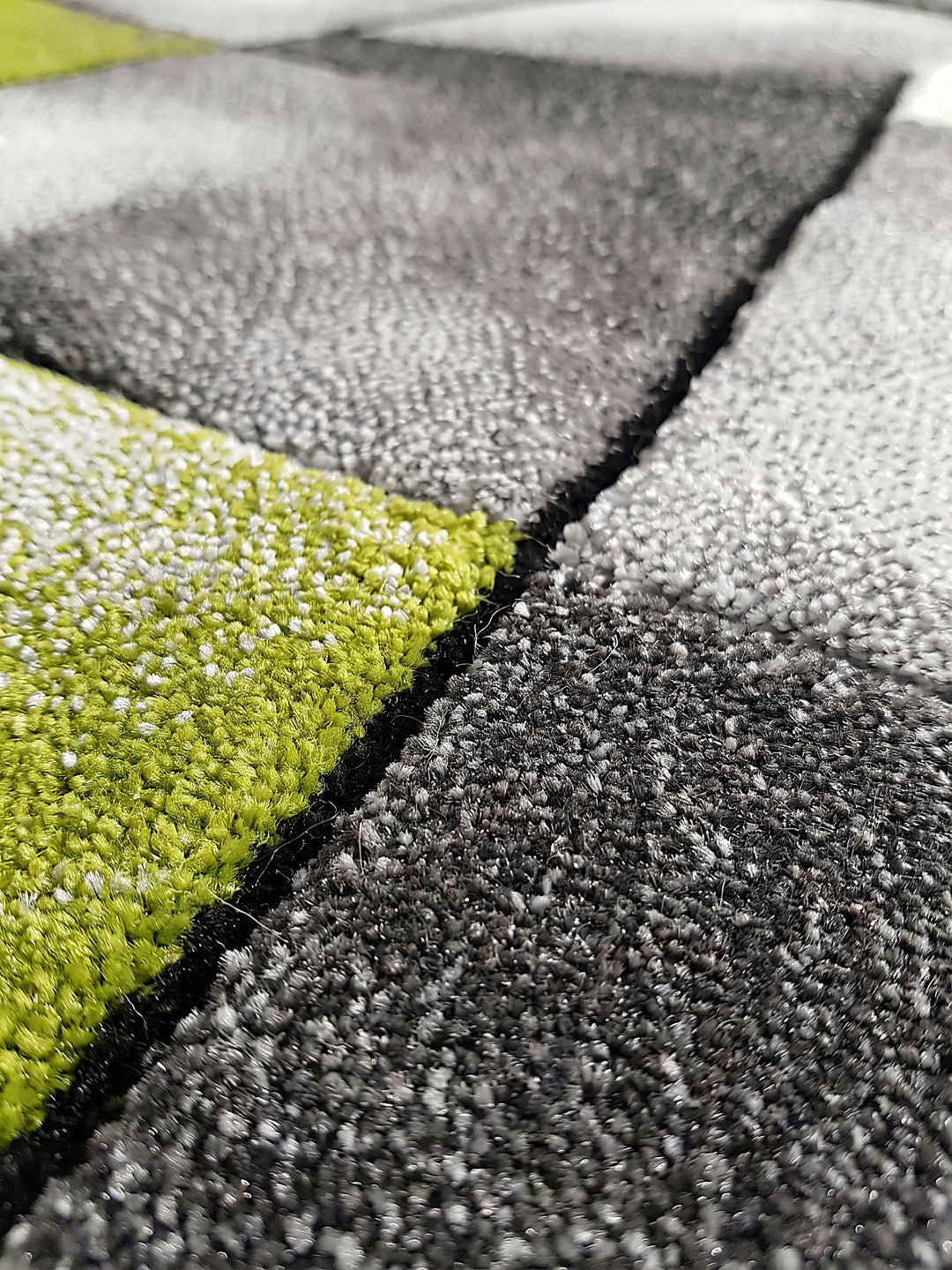 Teppich Grün Farbdetail Muster_