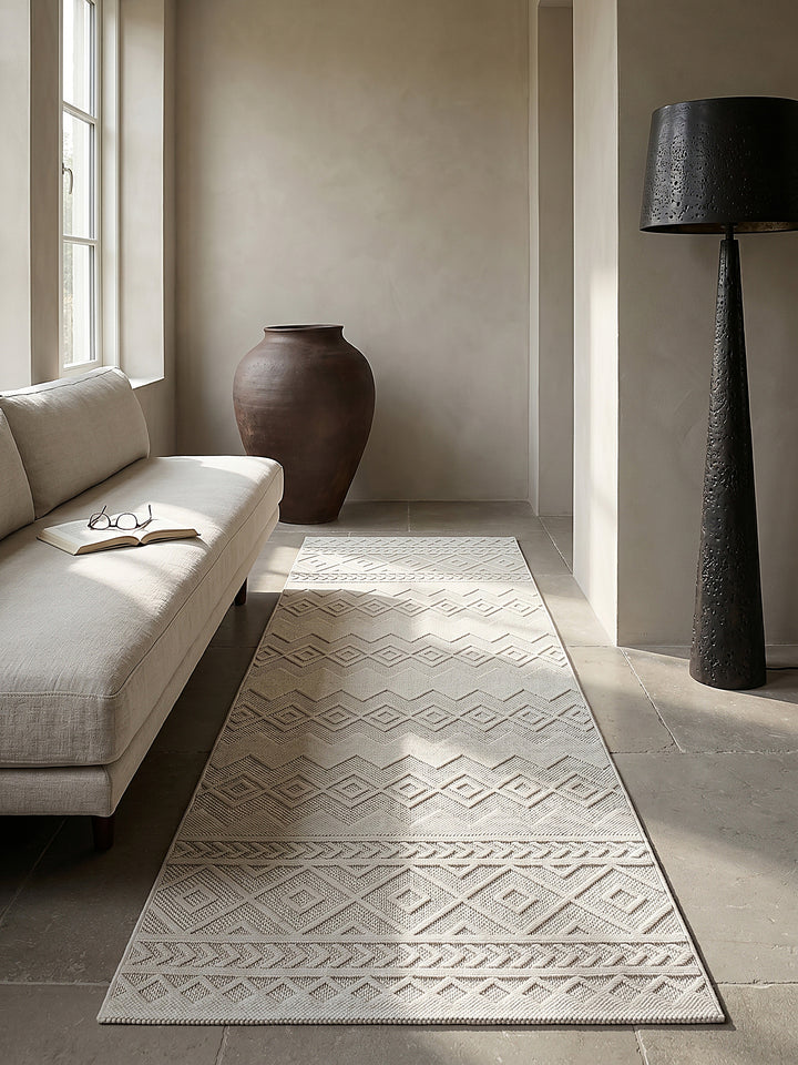 Teppich Creme Textur Nahaufnahme_