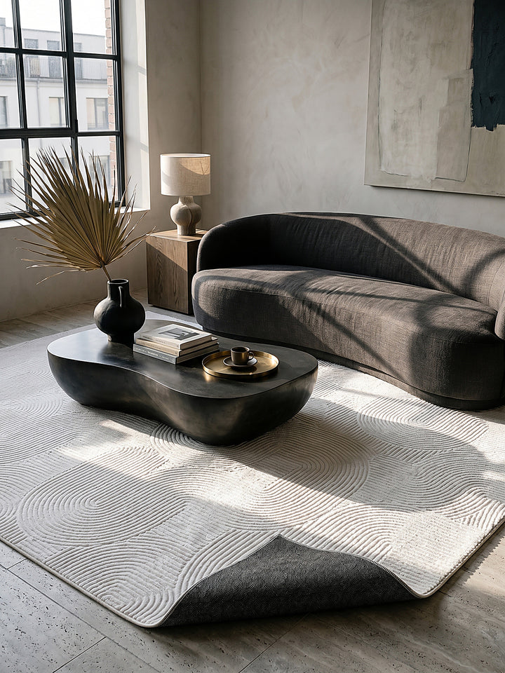 Teppich Weiß rechteckig Editorial Styling_