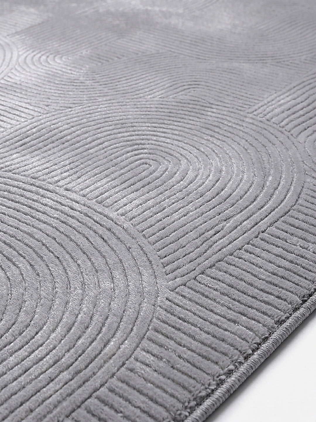 Teppich Grau Farbdetail Muster_