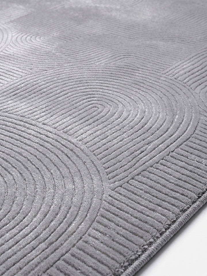 Teppich Grau Farbdetail Muster_