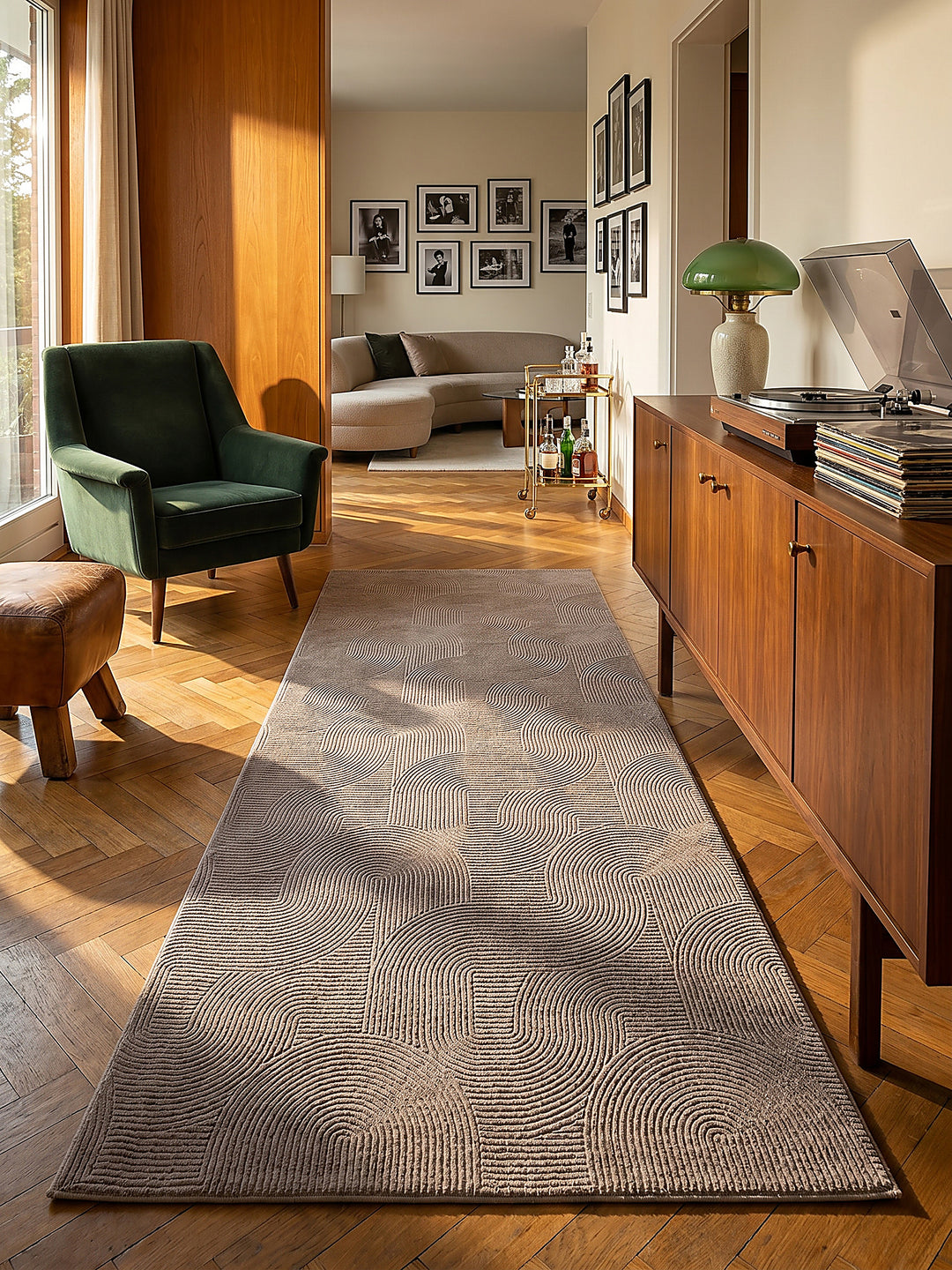 Teppich Beige Textur Nahaufnahme_