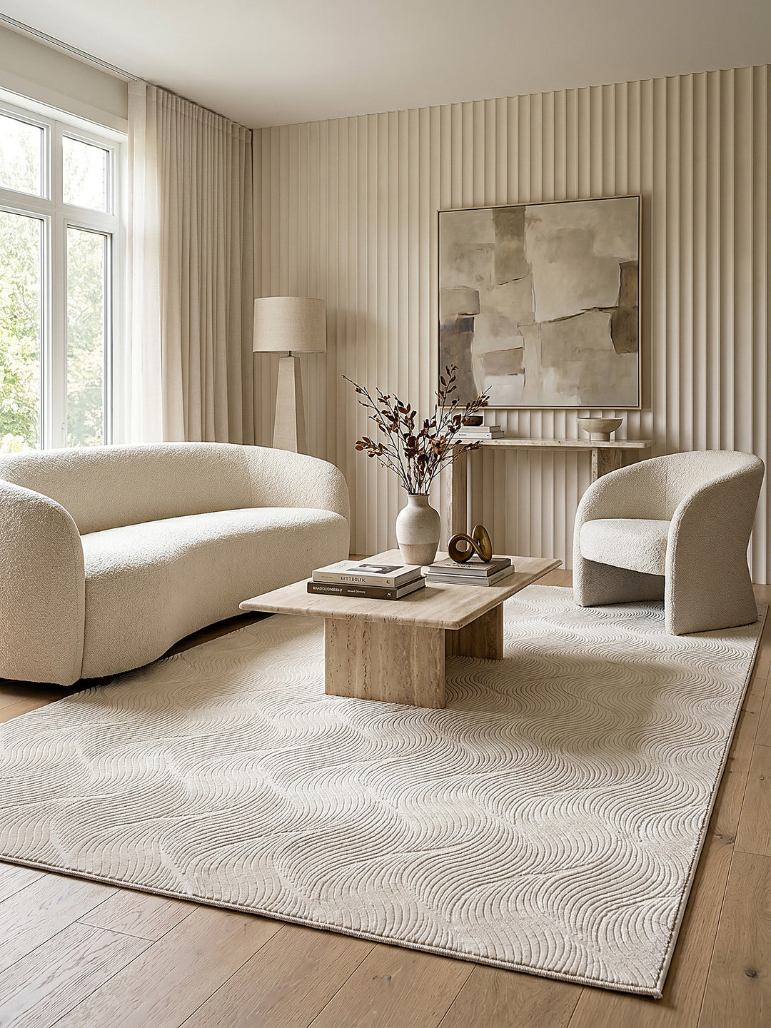 Teppich Creme Farbdetail Muster_