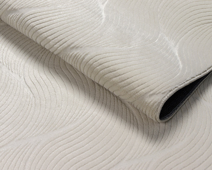 Kurzflorteppich Creme Geometrisch aus hochwertigem Polypropylen vielseitig für Wohn- und Schlafbereich aus der DALAR Kollektion_