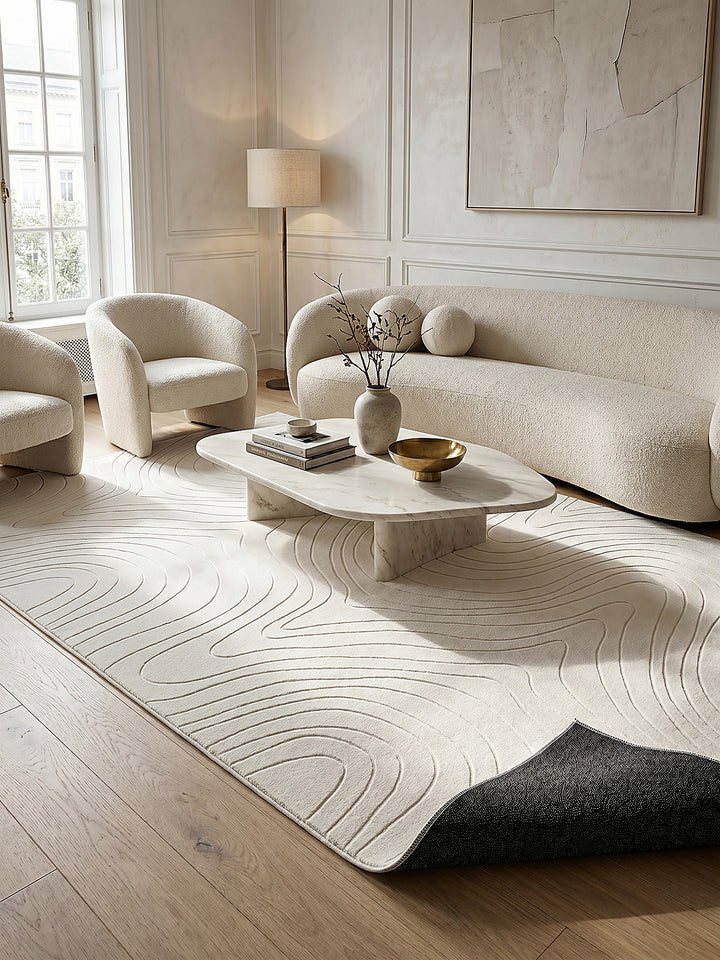 Teppich Creme Farbdetail Muster_