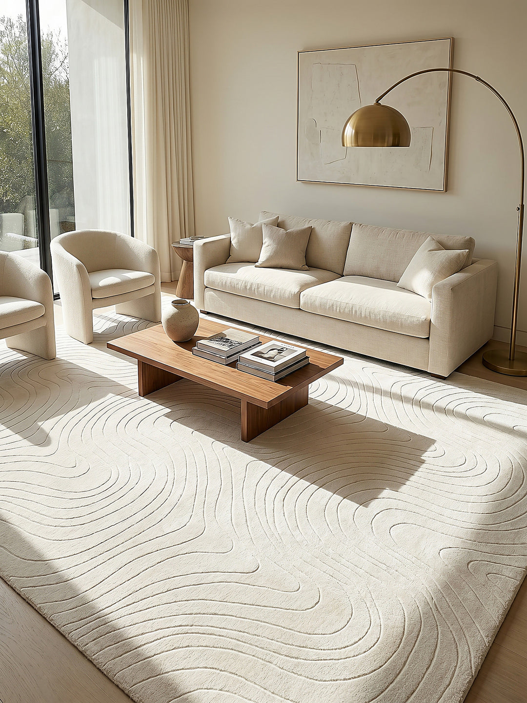 Teppich Creme Farbdetail Muster_