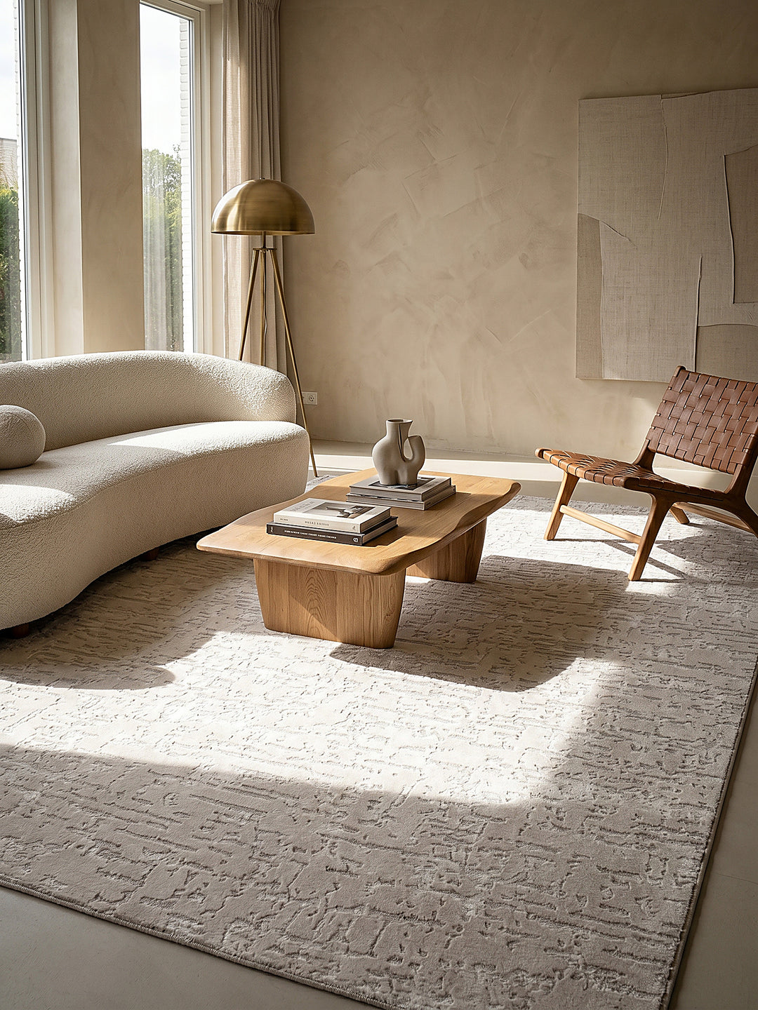 Teppich Beige Farbdetail Muster_