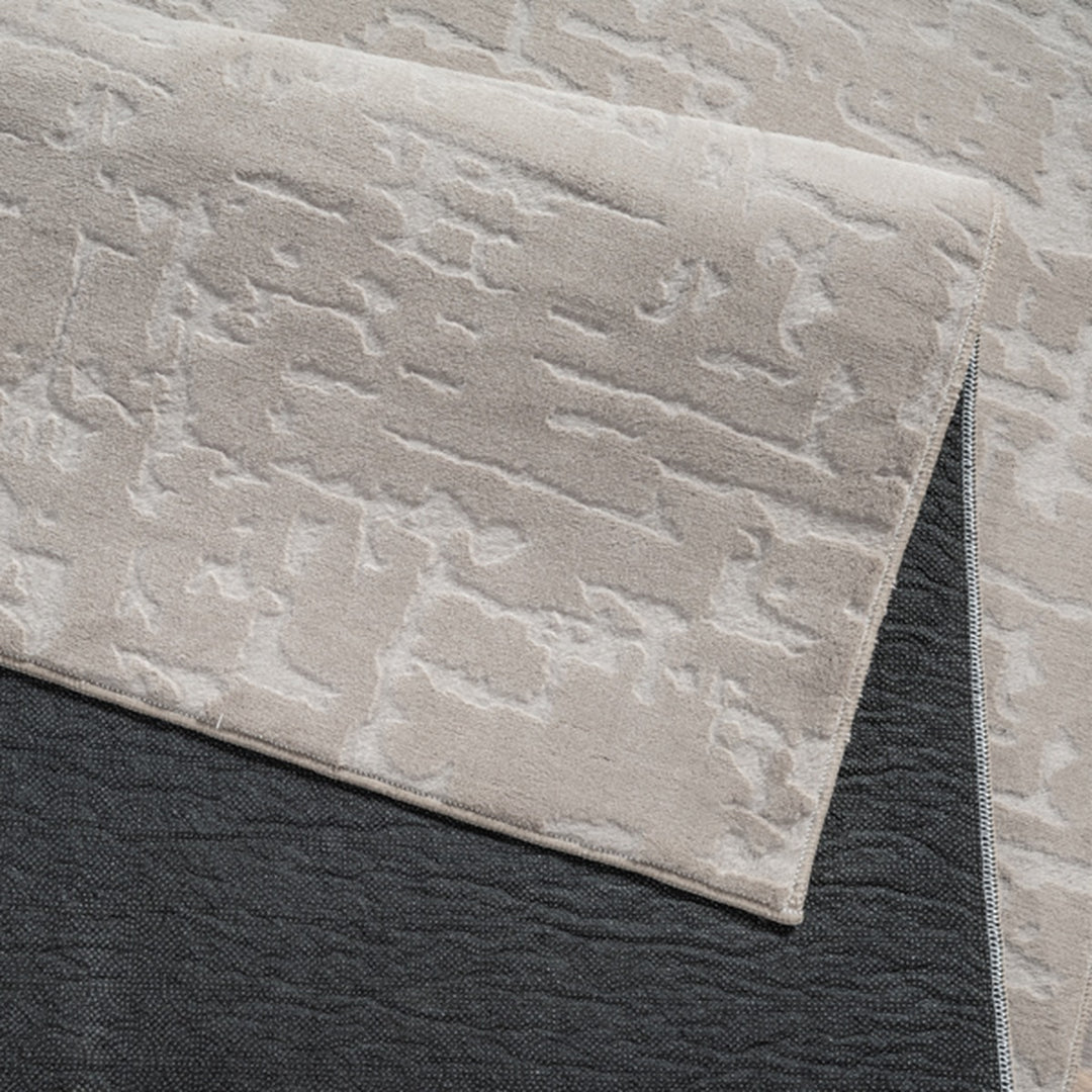 Kurzflorteppich Beige Abstrakt aus hochwertigem Polypropylen im reduzierten Wohnstil DALAR Serie_