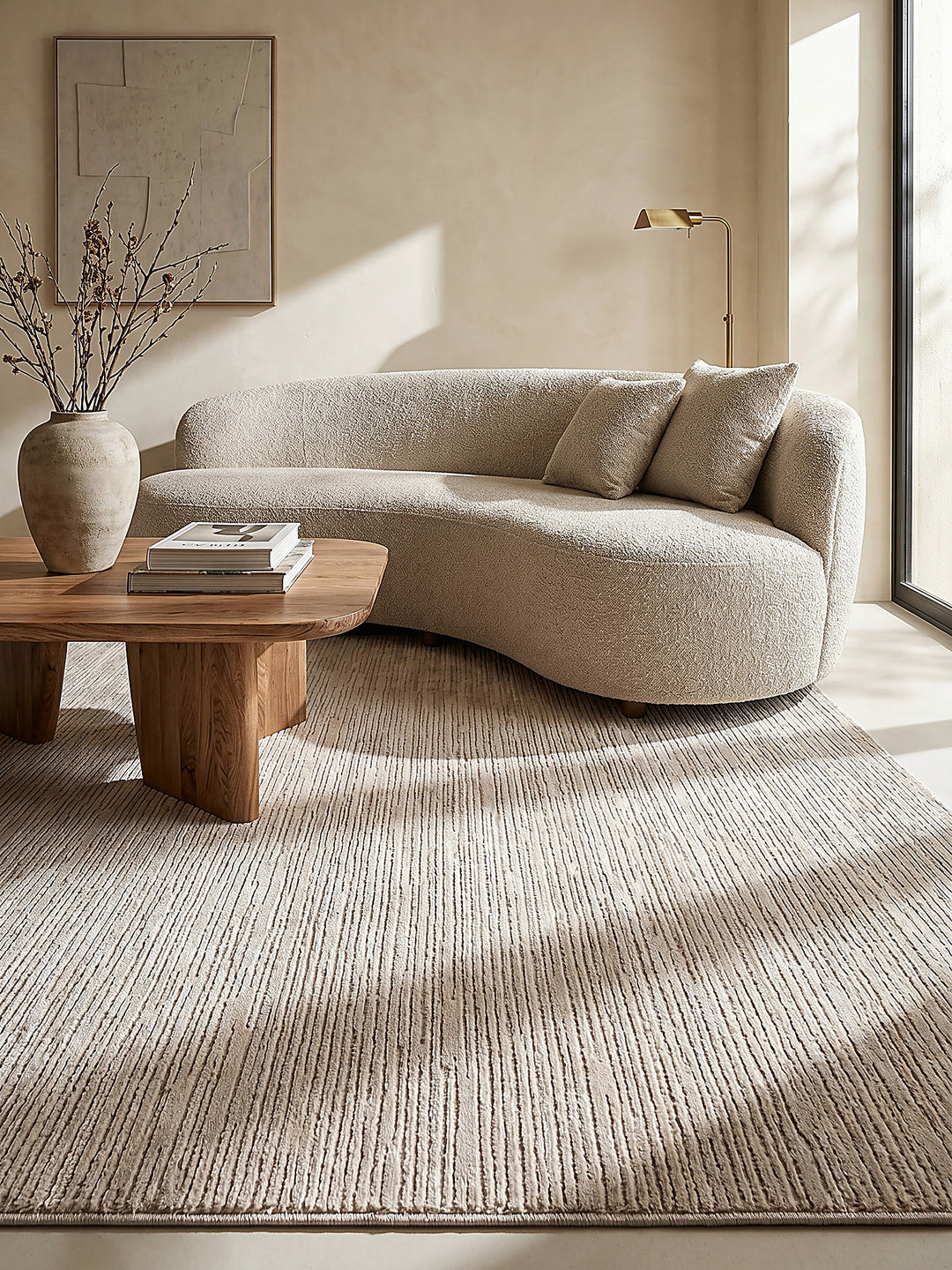 Teppich Beige Farbdetail Muster_