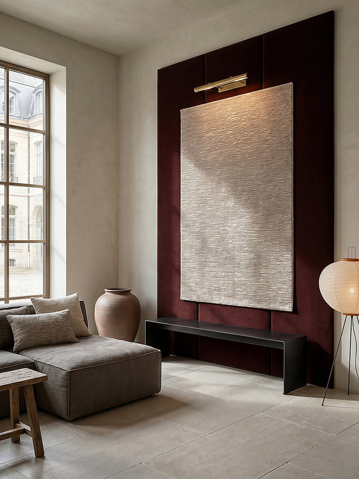 Teppich Beige als Wandteppich_