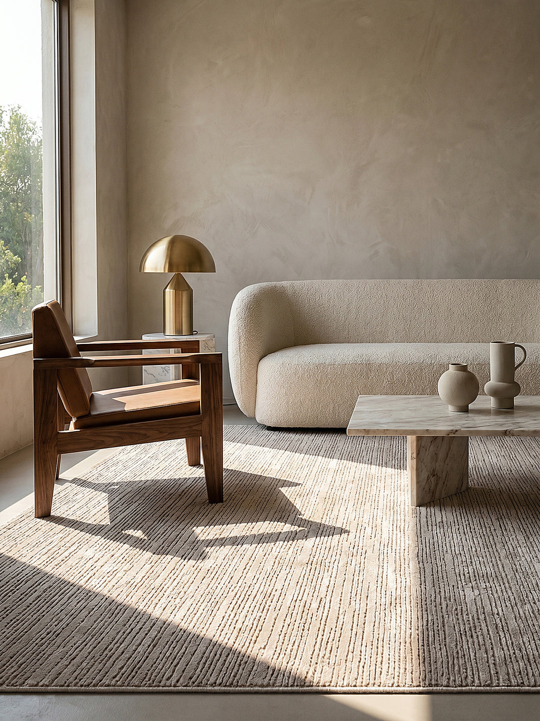 Teppich Beige Farbdetail Muster_