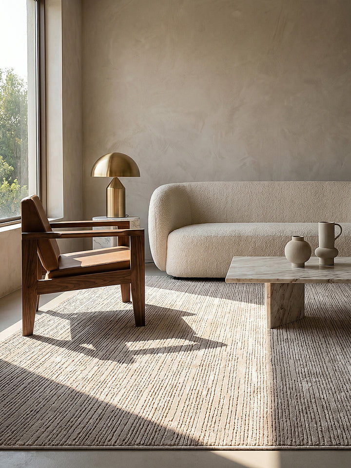Teppich Beige Farbdetail Muster_