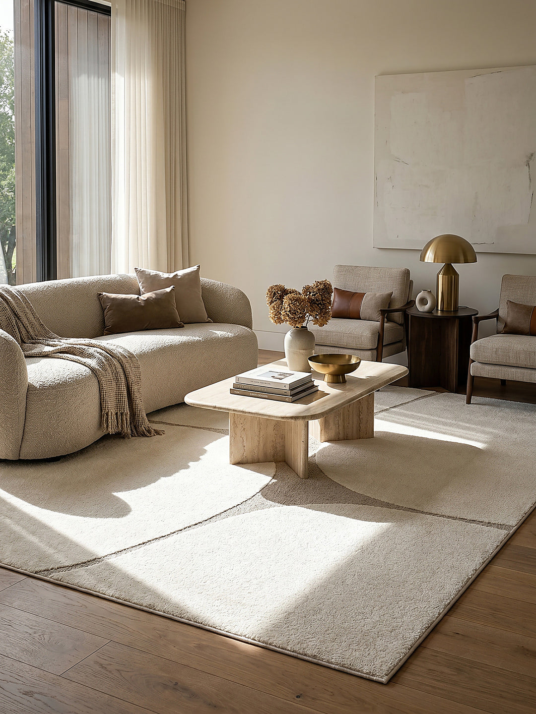 Teppich Creme Farbdetail Muster_