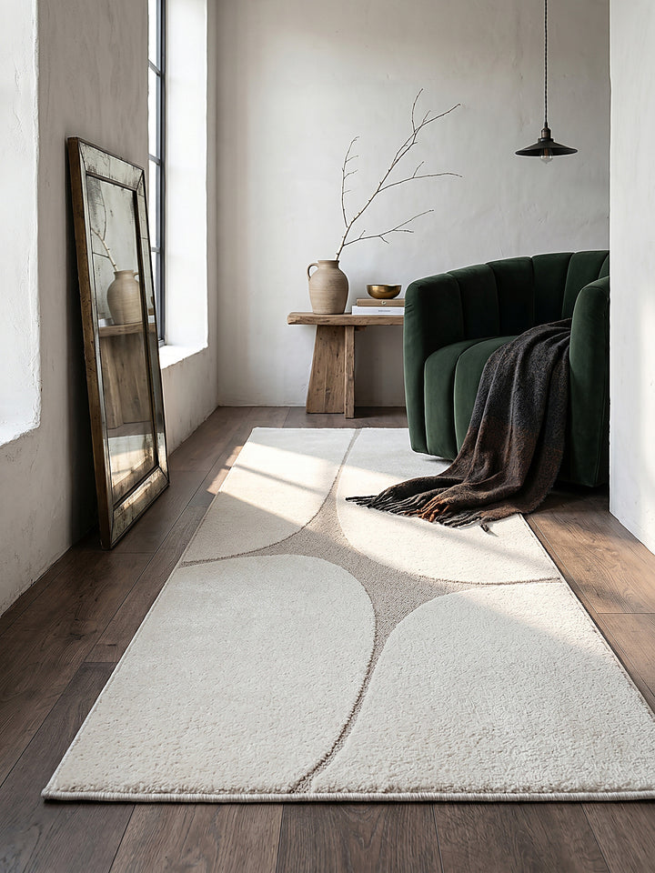 Teppich Creme Textur Nahaufnahme_